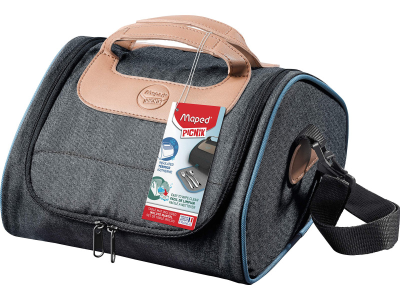 Maped PICNIK Sac à déjeuner CONCEPT avec set de table, bleu