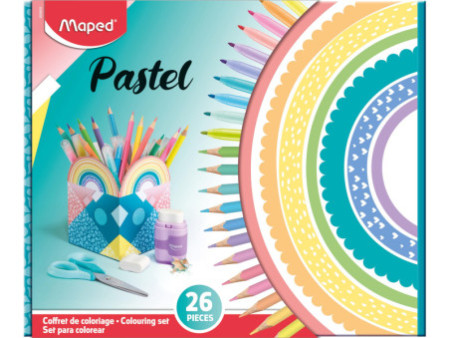 Maped Kit de dessin Pastel KIDS, 26 pièces, boîte cadeau