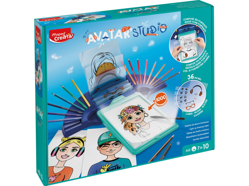 Maped Creativ Machine à dessiner lumineuse AVATAR STUDIO