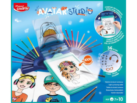 Maped Creativ Machine à dessiner lumineuse AVATAR STUDIO