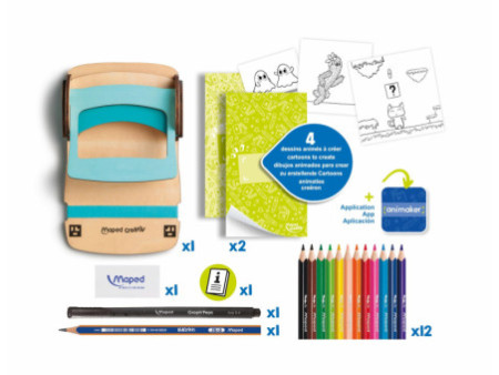 Maped Kit d'animation de folioscope ANIMAKER FLIP MIX