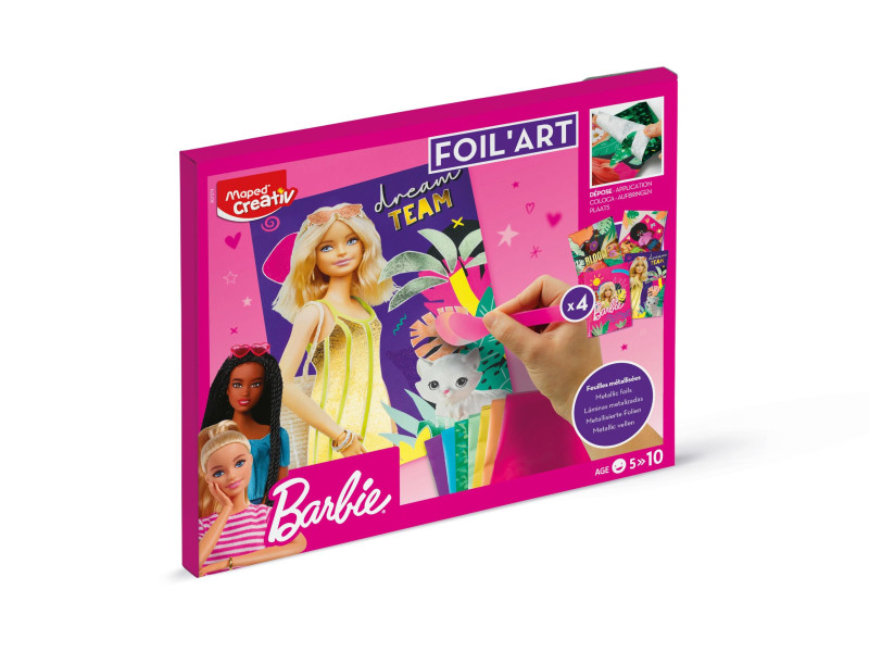 Maped Creativ Kit créatif FOIL ART Barbie, 18 pièces