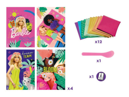 Maped Creativ Kit créatif FOIL ART Barbie, 18 pièces