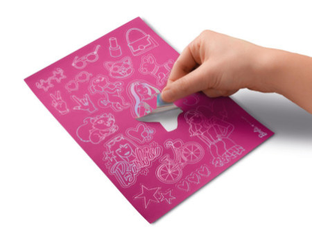 Maped Creativ Sticker à gratter SCRATCHING STICKER Barbie