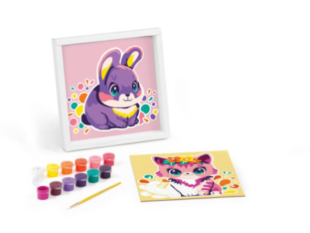 Maped Creativ Coffret de peinture au numéro Chat & Lapin