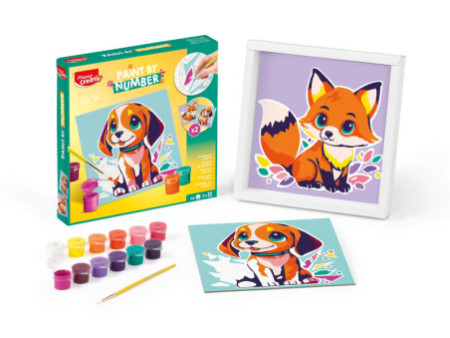 Maped Creativ Coffret de peinture au numéro Chien & Renard