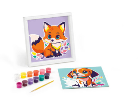 Maped Creativ Coffret de peinture au numéro Chien & Renard