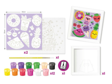 Maped Creativ Coffret de peinture au numéro Motif sucré