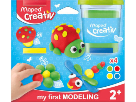 Maped Creativ Pâte à modeler, 4 couleurs standard, 456 g