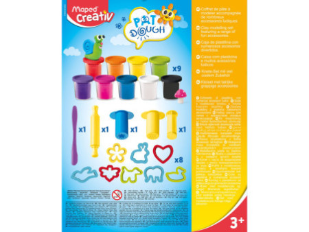 Maped Creativ Pâte à modeler avec accessoires, 21 pièces