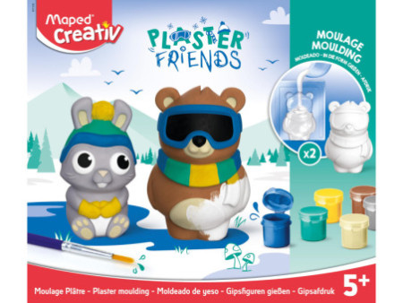 Maped Creativ Kit de moulage PLASTER FRIENDS 'WINTER'