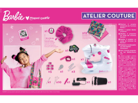 Maped Creativ Machine à coudre ATELIER COUTURE Barbie
