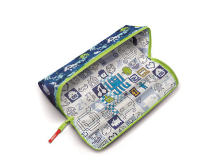 Maped Trousse à ouverture XXL PATTERN 'PIXEL', bleu