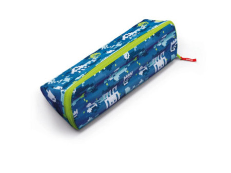 Maped Trousse à ouverture XXL PATTERN 'PIXEL', bleu