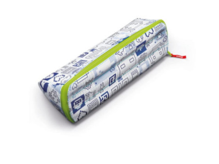 Maped Trousse à ouverture XXL PATTERN 'PIXEL', bleu