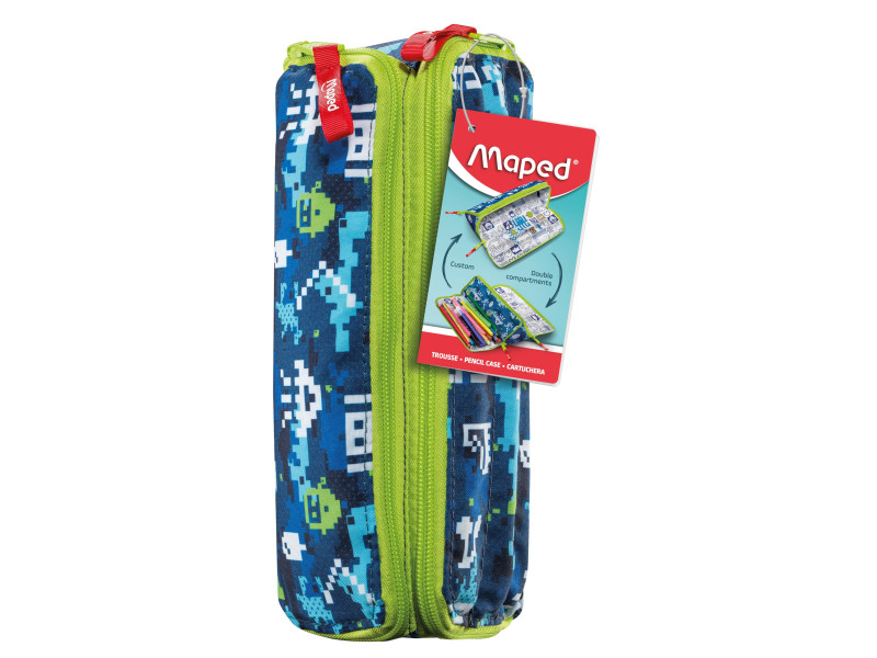 Maped Trousse double XXL FANCY 'BLUE PIXEL'