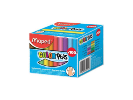 Maped Craie pour tableau COLOR'PEPS, rond, assorti