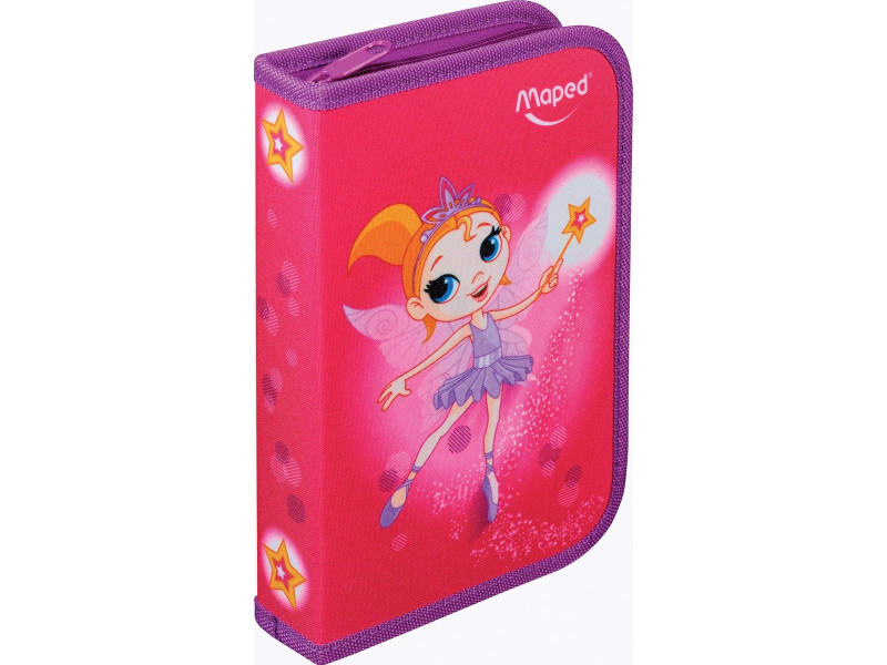 Maped Trousse Fairy, en polyester, rose, garni