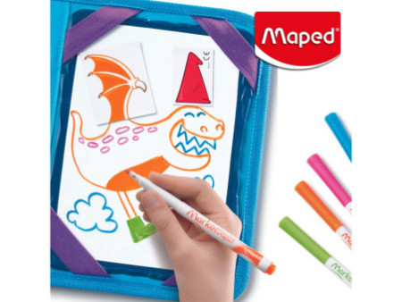 Maped Creativ Kit de dessin voyage TRAVEL BOARD, 21 pièces