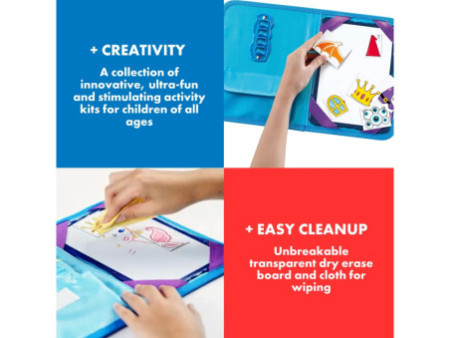 Maped Creativ Kit de dessin voyage TRAVEL BOARD, 21 pièces