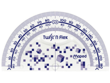 Maped Kit de géometrie Twist'n Flex PIXEL PARTY, 3 pièces
