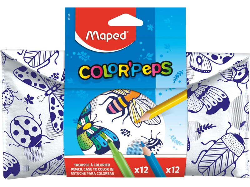 Maped Trousse à colorier avec feutres & crayons de couleur