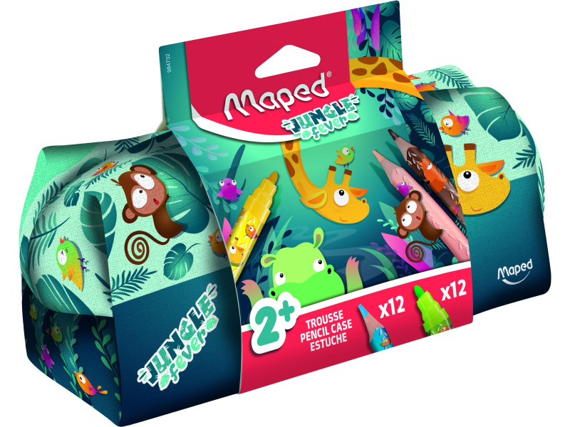 Maped Trousse JUNGLE fever, garni, 24 articles