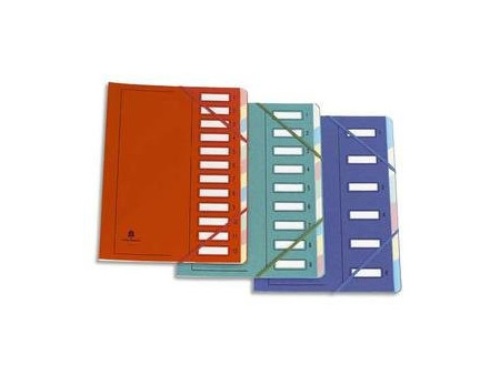 extendos Trieur à élastique 237, 12 compartiments, rouge