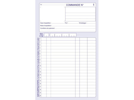 ELVE Manifold 'Commandes', 210 x 140 mm, tripli