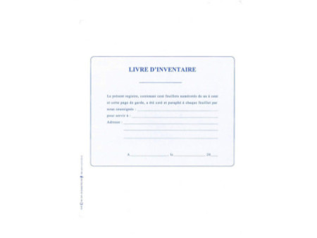 ELVE Classeur 'Livre d'inventaire', 4 anneaux, en PVC noir