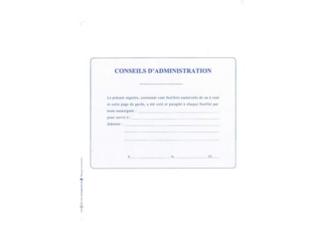 ELVE Classeur 'Conseil d'administration' 4 anneaux, PVC noir