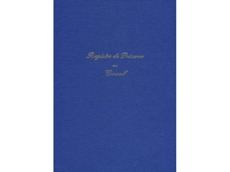 ELVE Registre 'Présence au conseil', 104 pages, 297 x 210 mm