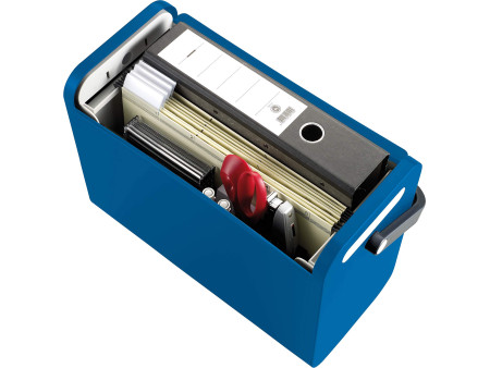 helit Boîte pour dossiers suspendus 'the mobil box', bleu