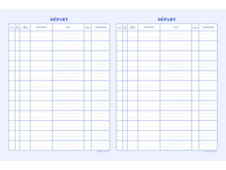 ELVE Registre 'Courrier départ', 150 pages, 320 x 240 mm