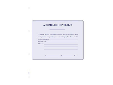 ELVE Recharge pour reliure D77, 297 x 210 mm, papier blanc