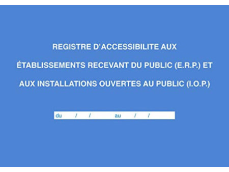 ELVE Registre 'Accessibilité aux ERP et IOP'