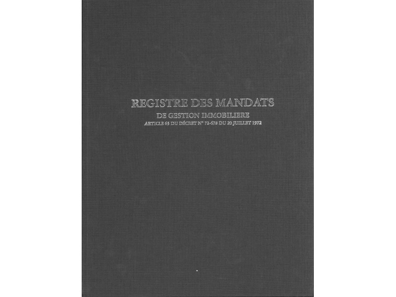 ELVE Registre des mandats de gestion immobilière, 200 pages