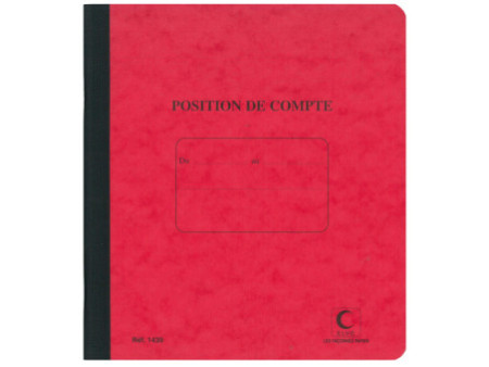 ELVE Cahier piqué 'Position de compte', 210 x 190 mm
