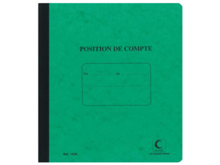 ELVE Cahier piqué 'Position de compte', 210 x 190 mm