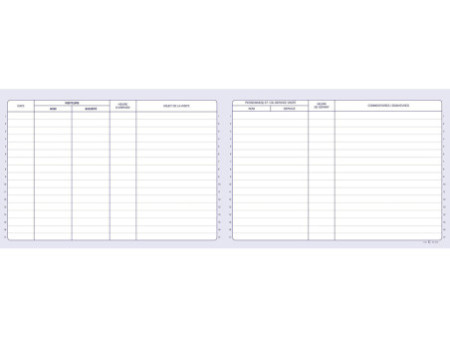 ELVE Registre des Visiteurs, 210 x 297 mm, 96 pages