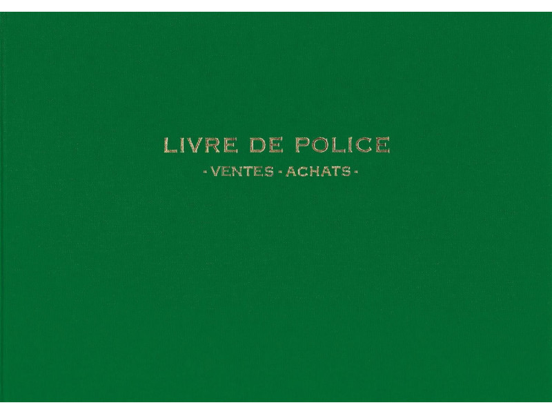 ELVE Registre 'Livre de police métaux précieux', 200 pages