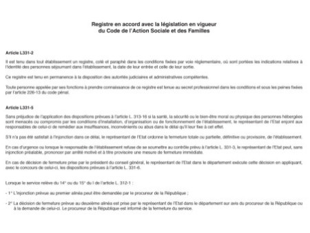 ELVE Registre 'Entrées et sorties des résidents dans l'EHPA'