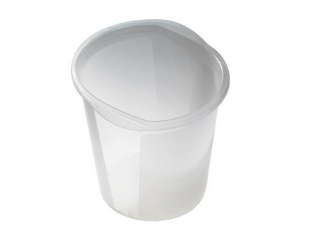 helit Corbeille à papier 'the joy', PP, 13 litres, blanc