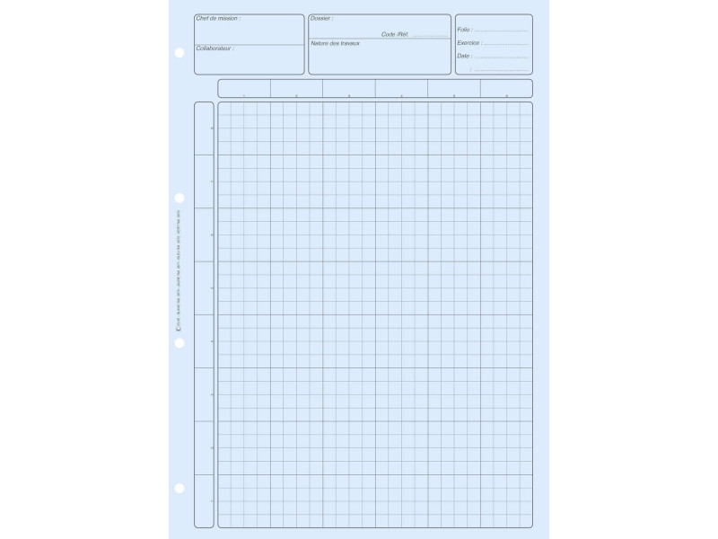 ELVE Bloc audit 'Contrôle interne', 80 pages, bleu