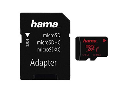 hama Carte mémoire Micro SecureDigital XC, classe 3, 128 GB
