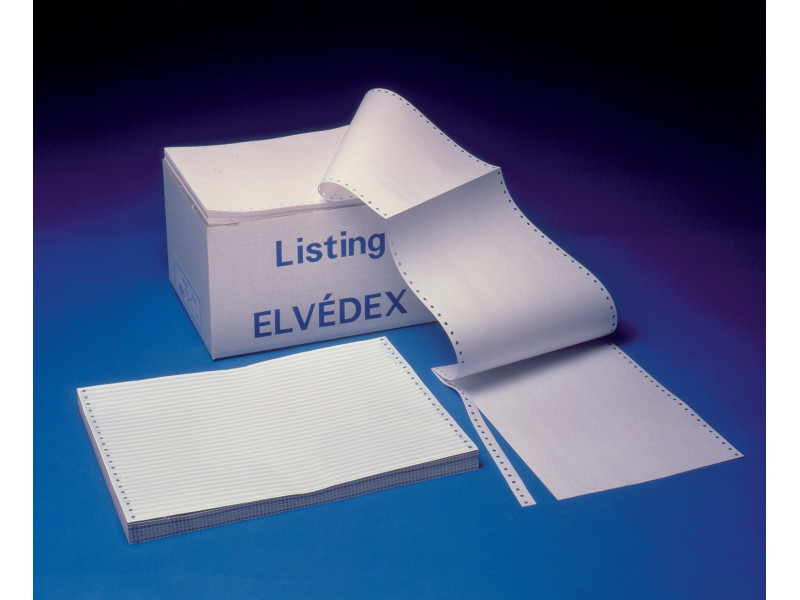 ELVE Papier listing en continu, 380 mm x 12' (30,50 cm)