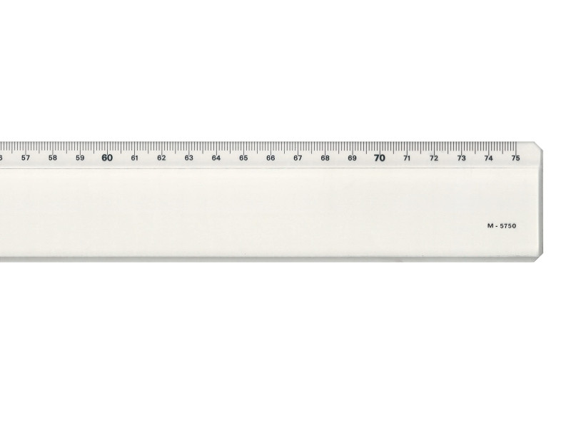 MINERVA Règle plate biseau anti-tache, 750 mm