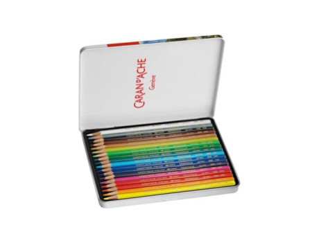 CARAN D'ACHE Crayon de couleur PRISMALO Aquarelle, 18 pièces