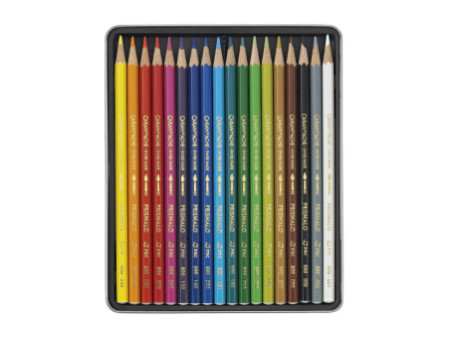 CARAN D'ACHE Crayon de couleur PRISMALO Aquarelle, 18 pièces