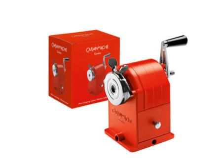 CARAN D'ACHE Machine à tailler, manuel, 1 trou, rouge
